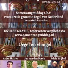 Samenzangavond voor restauratie orgel in de Laurenskerk te Rotterdam