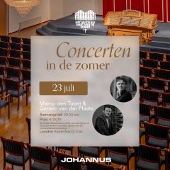 Concerten in de zomer bij Johannus orgelbouw te Ede
