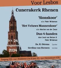 Korenconcert voor Lesbos in de Cunerakerk te Rhenen