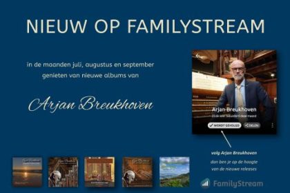 Beluister de nieuwe exclusieve albums Arjan Breukhoven op Familystream