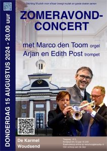 De Karmel te Woudsend zomerconcert met Arjan en Edith Post