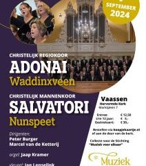 Hervormde kerk te Vaassen koorconcert met Mannenkoor Salvatori