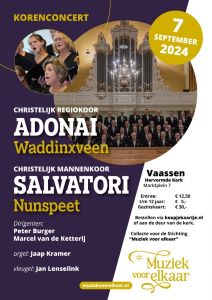 Hervormde kerk te Vaassen koorconcert met Mannenkoor Salvatori