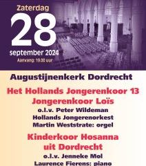 Koorconcert Hollands Jongerenkoor 13 in de Augstijnenkerk te Dordrecht