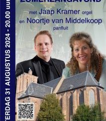 Zomerzangavond met Noortje van Middelkoop in de Grote kerk te Elburg