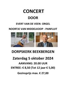 Dorpskerk te Beekbergen met Evert van de Veen en Noortje van Middelkoop