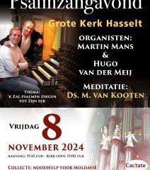 Grote kerk van Hasselt orgelconcert met Martin Mans en Hugo van der Meij