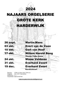 Orgelconcert in Harderwijk met Evert van de Veen