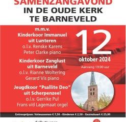 Refomuziek koorconcert met kinderkoren in de Oude kerk te Barneveld