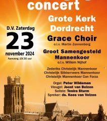 Bemoedigingsconcert in Dordrecht de Grote kerk