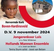 Hervormde kerk te Boven-Hardinxveld koorconcert voor ZOA