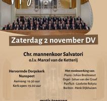 Najaarsconcert van Mannenkoor Salvatori in de Dorpskerk te Nunspeet