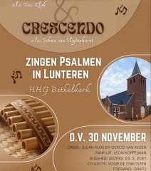 Psalmen zingen in Lunteren in de HHG Bethelkerk