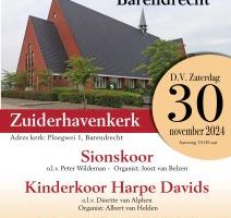 Zuiderhavenkerk te Barendrecht koorzangavond