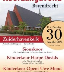 Zuiderhavenkerk te Barendrecht koorzangavond