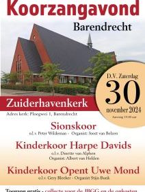 Zuiderhavenkerk te Barendrecht koorzangavond