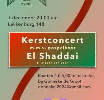 De Vaste Burcht te Gouda advent en kerstconcert met gospelkoor El Shaddai