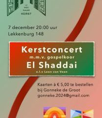 De Vaste Burcht te Gouda advent en kerstconcert met gospelkoor El Shaddai