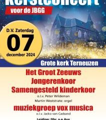 Grote kerk in Terneuzen kerstconcert voor de JBGG