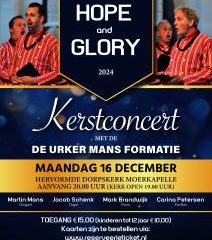 Hope of Glory kerstconcert in de Hervormde Dorpskerk van Moerkapelle