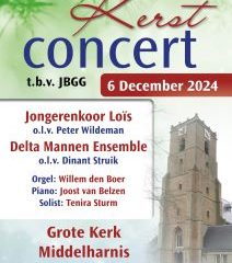 Kerstconcert te Middelharnis ten bate van de JBGG