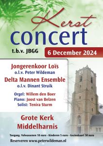 Kerstconcert te Middelharnis ten bate van de JBGG