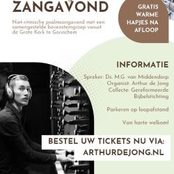 Nieuwjaarszangavond 2025 in Gorinchem met organist Arthur de Jong