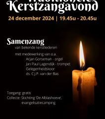 Traditionele kerstzangavond met samenzang in Ridderkerk