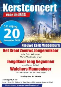 JBGG kerstconcert in de Nieuwe kerk te Middelburg