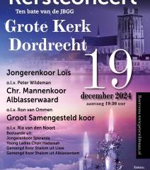 Kerstconcert in de Grote kerk van Dordrecht voor de JBGG