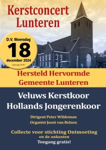 Kerstconcert in de Hersteld Hervormde gemeente Lunteren