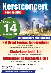 Kerstconcert in de Nieuwe kerk te Middelburg voor de JBGG