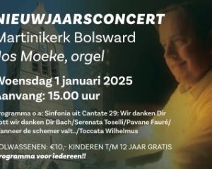 Nieuwjaarsconcert met Jos Moeke in de Martinikerk te Bolsward