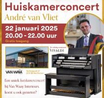 Johannus een exclusief Vivaldi huiskamerconcert bij Van Waay Interieurs