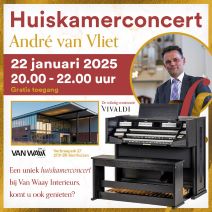 Johannus een exclusief Vivaldi huiskamerconcert bij Van Waay Interieurs