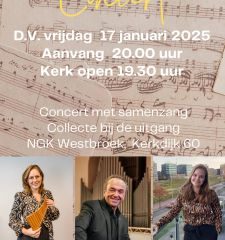 Nieuwjaarsconcert in de NGK te Westbroek met Carina Petersen en Martin Mans