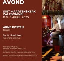 Psalmzangavond met Arne Kosten in Zaltbommel