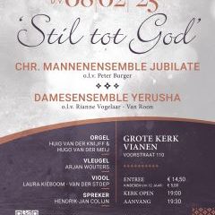 Stil tot God concert voor Stichting Denbi in de Grote kerk te Vianen