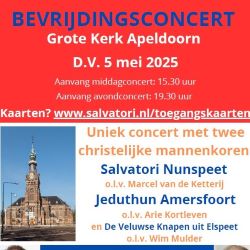 Bevrijdingsconcert in de Grote kerk te Apeldoorn