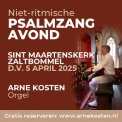 Psalmzangavond Sint Maartenskerk te Zaltbommel met Arne Kosten