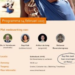 Psalmzangavond te Lunteren voor Timotheos met Arthur de Jong