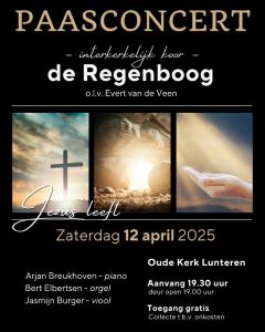 Interkerkelijk koor De Regenboog paasconcert in Lunteren